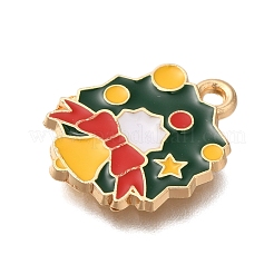 Christmas Theme Alloy Enamel Pendants&nbsp;FIND-M039-02C