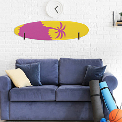 1Bag Wood Anti-slip Wall-mounted Surfboard Rack&nbsp;AJEW-DC0004-42