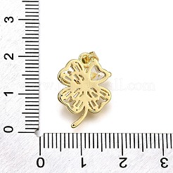 Rack Plating Brass Micro Pave Cubic Zirconia Pendants&nbsp;KK-K401-83G