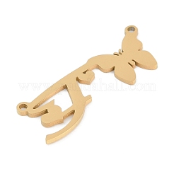 304 Stainless Steel Pendants&nbsp;STAS-L279-002G-F