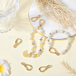 6Pcs Brass Spring Gate Rings&nbsp;FIND-SC0020-69