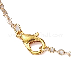 Cloud Face Alloy with Brass Pendant Necklaces&nbsp;NJEW-JN04907