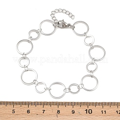 304 Stainless Steel Link Chain Bracelets for Women&nbsp;BJEW-P373-03B-P