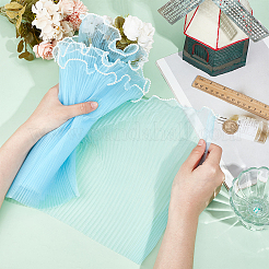 3.8 Yards Polyester Pleated Lace Trim&nbsp;OCOR-WH0092-22B
