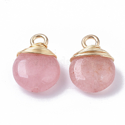 Natural White Jade Pendants&nbsp;G-S359-021F
