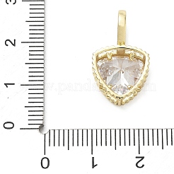 Brass Pave Cubic Zirconia Pendants&nbsp;CU-CBA6980-01G-F