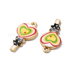 Alloy Enamel Pendants&nbsp;ENAM-D043-11G-02