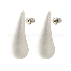 Teardrop Brass Stud Earrings&nbsp;LS-EJEW-A121-04S
