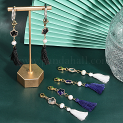 6Pcs 3 Colors Cotton Thread Tassel Big Pendant Decorations&nbsp;HJEW-CA0001-48