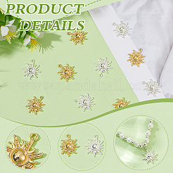 10Pcs 2 Colors Brass Pendants&nbsp;KK-BC0014-32