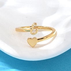 Brass Cuff Rings for Women&nbsp;RJEW-U044-E