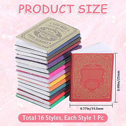 4 Sets 4 Colors Paper Notebook Mini Model&nbsp;DIY-GF0010-47A