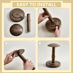 Plastic Dome Shaped Stem Hat Rack&nbsp;AJEW-WH0696-552