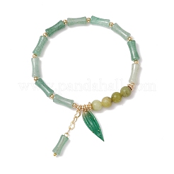 Natural Green Aventurine Beads Charm Bracelets&nbsp;BJEW-TA00616