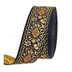 10Yards Vintage Jacquard Polyester Ribbon&nbsp;SRIB-PH0001-78D