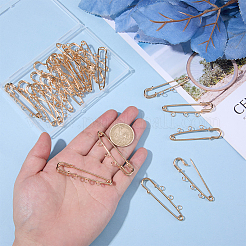 30Pcs Alloy Brooch Findings&nbsp;FIND-SC0022-86