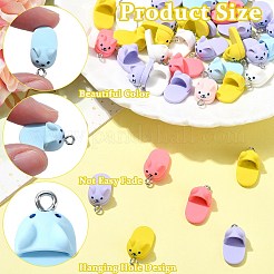 50Pcs Opaque Resin Pendants&nbsp;RESI-CJ0004-46