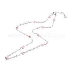 304 Stainless Steel Cable Chain Necklaces&nbsp;NJEW-JN03629-01