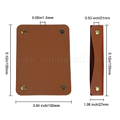 4Pcs 4 Style PU Imitation Leather Bag Strap Protective Jacket&nbsp;FIND-GF0001-64B