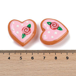 Handmade Heart Lampwork Beads Strands&nbsp;LAMP-P069-04B-08