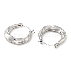 Non-Tarnish 304 Stainless Steel Hoop Earrings for Women&nbsp;STAS-D084-22P