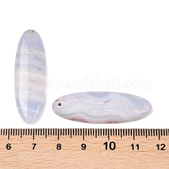 Natural Blue Lace Agate Pendants&nbsp;G-K381-14B