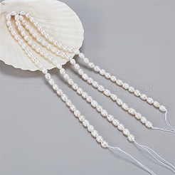 2 Strands Natural Cultured Freshwater Pearl Beads Strands&nbsp;PEAR-NB0002-55