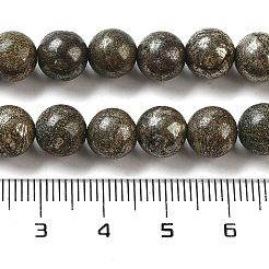 Natural Pyrite Beads Strands&nbsp;G-S265-03-8mm