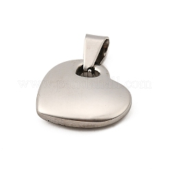 Heart 304 Stainless Steel Pendants&nbsp;STAS-M121-13P
