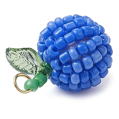 Seed Beads Beaded Pendants&nbsp;PALLOY-TA00159-04