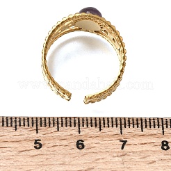 304 Stainless Steel Cuff Open Rings&nbsp;RJEW-F213-03G-08