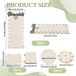 2Sets Wood Thread Winding Boards&nbsp;WOOD-FG0001-60