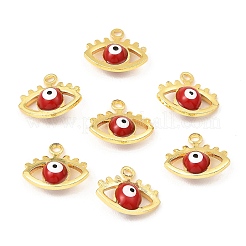Brass Enamel Charms&nbsp;KK-K337-03G