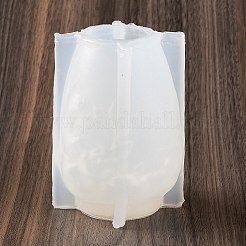 3D Pillar with Flower DIY Candle Silicone Molds&nbsp;DIY-A047-03B