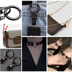 16Pcs 8 Styles Alloy Spring Gate Rings&nbsp;FIND-PH0007-80P