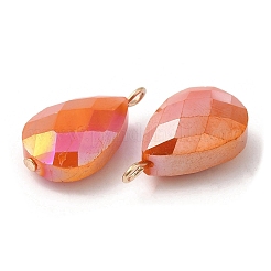 Imitation Jade Glass Pendants&nbsp;KK-Q777-02G-05