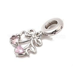 925 Sterling Silver European Dangle Charms&nbsp;STER-Z013-04P