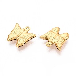 304 Stainless Steel Butterfly Charms&nbsp;STAS-N118-06G