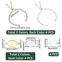 DIY Blank Oval Link Bracelet Making Kit&nbsp;DIY-UN0005-28
