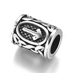 304 Stainless Steel European Beads&nbsp;OPDL-G010-07AS-06B