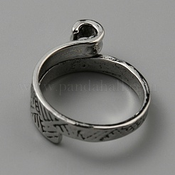 Alloy Cuff Rings&nbsp;RJEW-WH0011-23A-AS