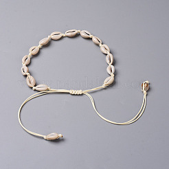 Cowrie Shell Choker Necklaces&nbsp;X-NJEW-JN02388-01