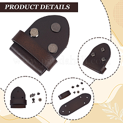 6Pcs Cowhide Leather Loop Keepers&nbsp;FIND-GF0009-19A