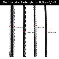 10M 2 Styles Knitted Fish Line Nylon Elastic Lace Trim&nbsp;OCOR-DJ0001-41