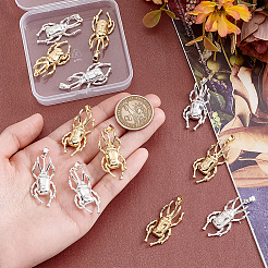 12Pcs 2 Colors Rack Plating Brass Pendants&nbsp;KK-GA0002-55