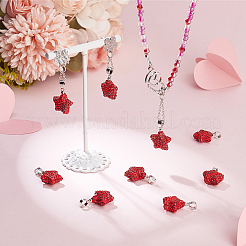 12Pcs Polymer Clay Rhinestone Pendants&nbsp;RB-PH0001-56