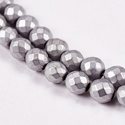 Electroplate Non-magnetic Synthetic Hematite Beads Strands&nbsp;X-G-J169C-4mm-07