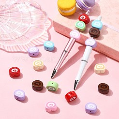 35Pcs 7 Colors Opaque Acrylic Imitation Food Beads&nbsp;OACR-CJ0002-72