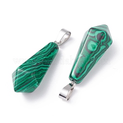 Synthetic Malachite Pointed Pendants&nbsp;G-I314-02P-12