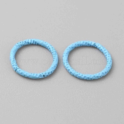 Baking Paint Iron Linking Rings&nbsp;IFIN-WH0085-13J